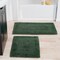 Hastings Home 2-piece 100-percent Cotton Bathmat, Reversible, Soft, Absorbent Bathroom Rugs, Green 784473HHB - alternate 1